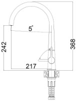 Смеситель для кухни Fabiano FKM 72 SS Inox фото №2 — интернет-магазин Desire.md