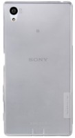 Чехол Nillkin Sony Xperia Z5 Ultra thin TPU Nature Transparent Gray