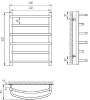 Uscător de prosoape Laris EuroMix P6 450х600 imaginea #2 — magazin online Desire.md