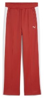 Pantaloni spotivi de dame Puma T7 Always On Straight Track Pants Op Red Fire, s.XS