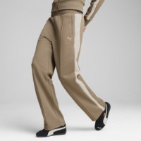 Pantaloni spotivi de dame Puma T7 Always On Straight Track Pants Op Totally Taupe, s.L imaginea #2 — magazin online Desire.md
