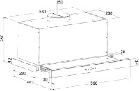 Вытяжка Fabiano Smart 60 Lux White Glass фото №2 — интернет-магазин Desire.md