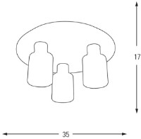 Потолочный светильник Ozcan 5005Y-3 фото №2 — интернет-магазин Desire.md