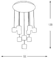 Люстра Ozcan 5369-10 фото №2 — интернет-магазин Desire.md
