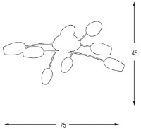 Люстра Ozcan 5663-8 фото №2 — интернет-магазин Desire.md
