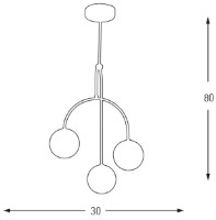 Люстра Ozcan 5676-3A фото №2 — интернет-магазин Desire.md