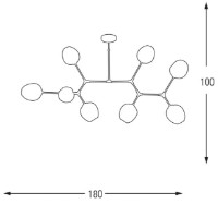 Люстра Ozcan Black 4023-8Y фото №2 — интернет-магазин Desire.md