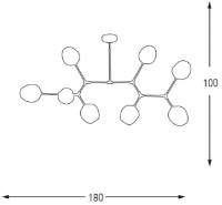 Люстра Ozcan Gold 4023-8Y фото №2 — интернет-магазин Desire.md