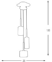 Люстра Ozcan Honey 4721-3A фото №2 — интернет-магазин Desire.md