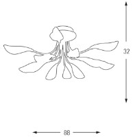 Потолочный светильник Ozcan White 4060-12 фото №2 — интернет-магазин Desire.md