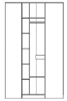 Шкаф угловой Yasen Disney Graphite Gray/Oak Craft White фото №2 — интернет-магазин Desire.md