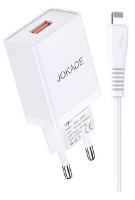 Зарядное устройство Jokade JB022 USB to Lightning White (JKWCLI5AJB022WH)