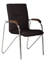 Офисное кресло Новый стиль SAMBA chrome Black/Walnut