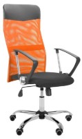 Scaun de birou AMF Ultra Chrome A-01 Black/Orange