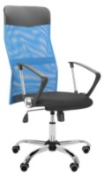 Scaun de birou AMF Ultra Chrome A-01 Black/Blue