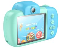 Детский фотоаппарат Hoco DV201 Blue фото №3 — интернет-магазин Desire.md