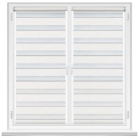 Рулонные шторы Msrolls Day Night Ton 616/1 White 0.45x1.70m фото №1 — интернет-магазин Desire.md