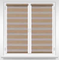 Рулонные шторы Msrolls Day Night Ton 616/3 Dark Beige 0.45x1.70m фото №2 — интернет-магазин Desire.md