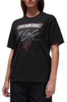 Tricou de dame Nike W Jordan Ss Gf Gfx Flt Tee Black/Gym Red, s.XS