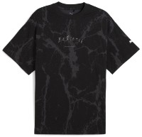 Мужская футболка Puma Hoops X Lafrance Written In Chrome Marble Puma Black/Flat Medium Gray Aop, s.S