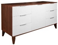 Comodă Art Flame Barselona White/Brown