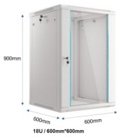 Серверный шкаф Lantaur DW.6618.9000 фото №2 — интернет-магазин Desire.md