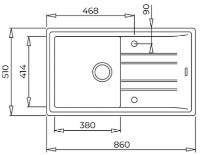Chiuvetă de bucătărie Teka Stone 50 B TG 1B 1D Auto Sand Beige imaginea #3 — magazin online Desire.md