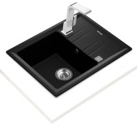 Chiuvetă de bucătărie Teka Stone 45 S TG 1B 1D Black Metallic imaginea #2 — magazin online Desire.md
