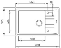 Chiuvetă de bucătărie Teka Stone 60 S TG 1B 1D Topaz Beige imaginea #3 — magazin online Desire.md