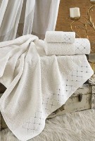 Полотенце Ellia Soft Kes Home Georgia White 50x100cm (54930.2)