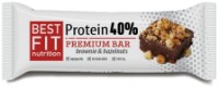 Batoane proteice Best Fit Brownie & Hazelnuts 3x40g