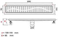 Трап для душа Gappo G86007-3 фото №2 — интернет-магазин Desire.md
