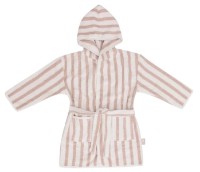 Halat pentru copii Jollein Stripe Terry Wild Rose GOTS 1-2 years (060-808-67099)