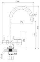 Baterie bucătărie Imprese Daicy-U 55009-UG imaginea #2 — magazin online Desire.md