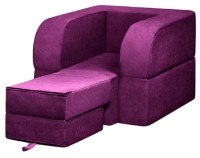 Бескаркасное раскладное кресло Edka Terra 3in1 80x180x30 M10 Dark Purple фото №3 — интернет-магазин Desire.md