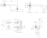 Душевой набор Imprese Smart Click ZMK101901227 фото №2 — интернет-магазин Desire.md