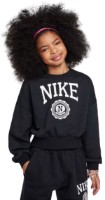 Детская толстовка Nike Sportswear Club French Terry Crew-Neck Black/White, s.XL