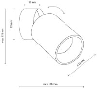 Бра Tk-Lighting Top Downlight 5373 White фото №4 — интернет-магазин Desire.md