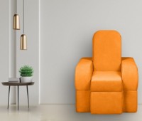 Fotoliu extensibil Edka Terra 3in1 80x180x30 P14 Orange Mandarin imaginea #1 — magazin online Desire.md