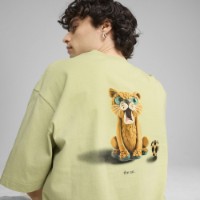 Мужская футболка Puma Graphics The Cat Pistachio Green, s.S фото №3 — интернет-магазин Desire.md