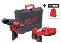 Mașină de înșurubat Milwaukee M12BPDMC-202C (4933499465) imaginea #6 — magazin online Desire.md