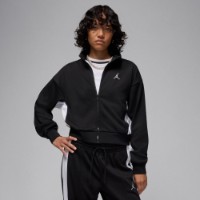 Женская олимпийка Nike W Jordan Knit Jacket Core Black/White, s.M