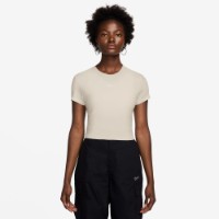 Tricou de dame Nike W Nsw Nk Chll Knt Crp Light Orewood Brown/Sail, s.XL