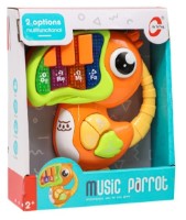 Интерактивная игрушка New World Music Parrot Orange, (1028A)