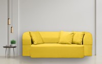Canapea fără ramă Edka Meteor 200x140x32 M101 Galben Muștar