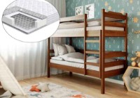 Pat copii Меблi Лев Milena2 90х200 Бук Темный орех.