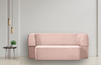 Бескаркасный диван Edka Meteor 200x140x40 M19 Pink Powder