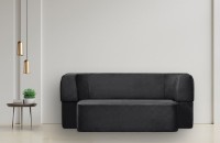 Бескаркасный диван Edka Meteor 200x140x40 M37 Black