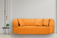 Canapea fără ramă Edka Meteor 200x160x32 P14 Orange Mandarin