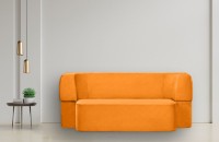 Canapea fără ramă Edka Meteor 200x140x40 P14 Orange Mandarin